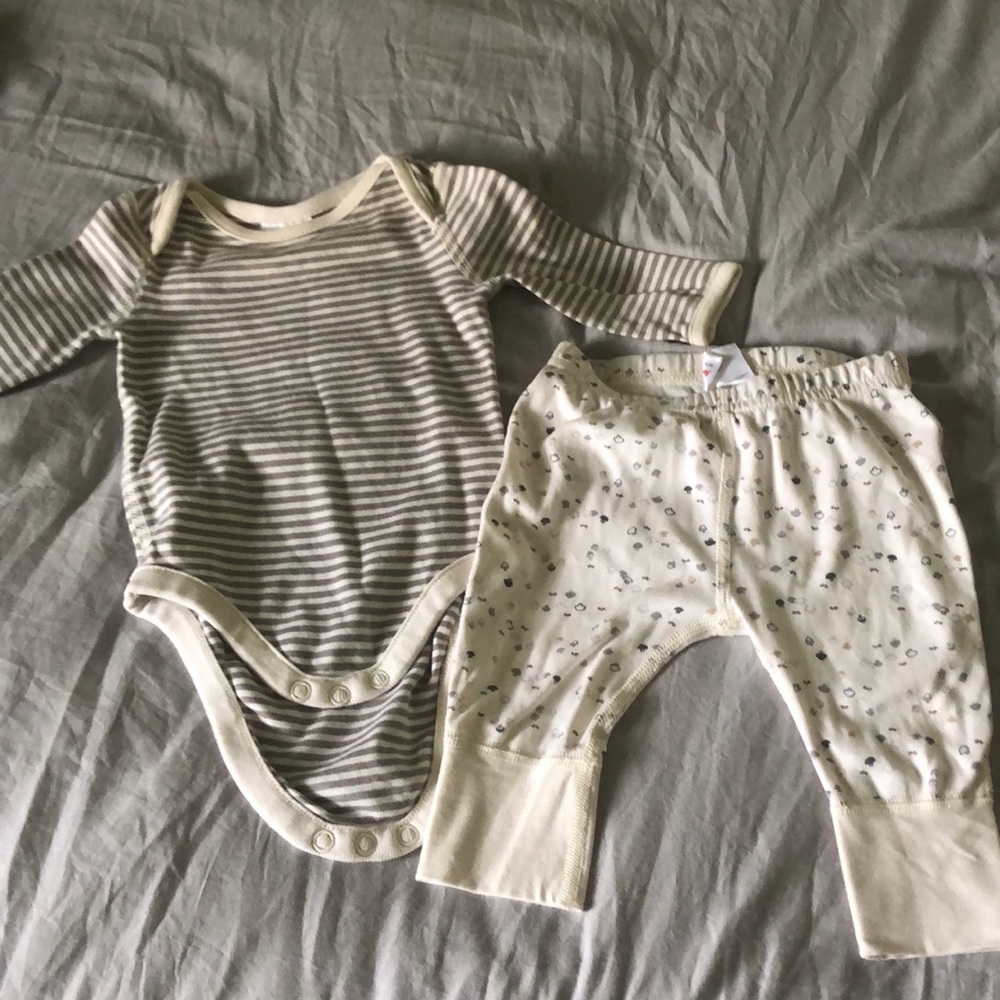 Hanna Andersson organic Pima bodysuit & pants
